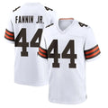 Odoa C.Browns #44 Harold Fannin Jr. Player White Home Game Stitched Jerseys