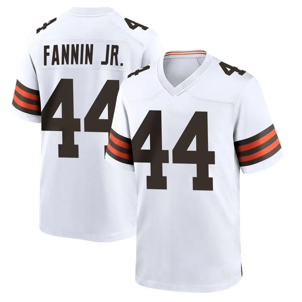 Odoa C.Browns #44 Harold Fannin Jr. Player White Home Game Stitched Jerseys