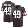 Odoa C.Browns #49 Carson Schwesinger Player Brown Home Game Stitched Jerseys