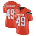 Odoa C.Browns #49 Carson Schwesinger Player Orange Alternate Vapor Untouchable Limited Home Game Stitched Jerseys