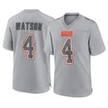 Odoa C.Browns #4 Deshaun Watson Player Gray Atmosphere Fashion Game Stitched Jerseys