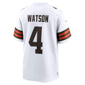 Odoa C.Browns #4 Deshaun Watson White Game Stitched Jerseys