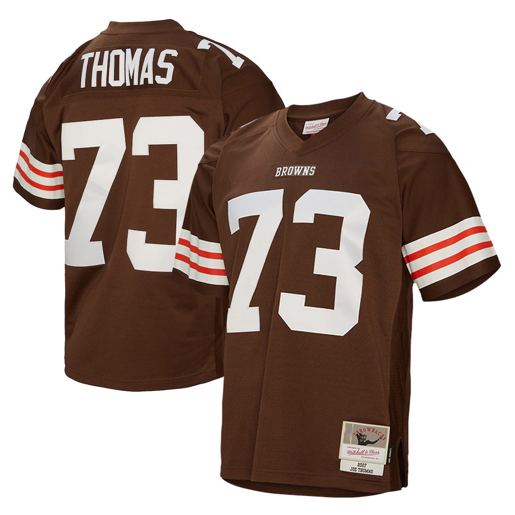 Odoa C.Browns #73 Joe Thomas Player Brown Mitchell & Ness 1963 Throwback Stitched Jerseys