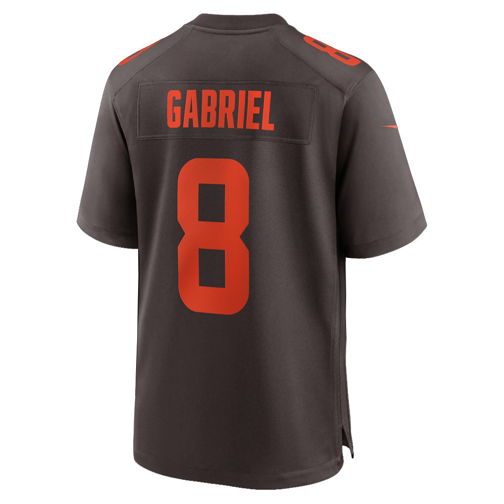 Odoa C.Browns #8 Dillon Gabriel Player Brown Game Stitched Jerseys