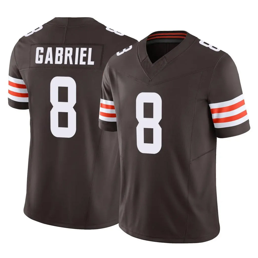 Odoa C.Browns #8 Dillon Gabriel Player Brown Vapor F.U.S.E. Limited Home Game Stitched Jerseys