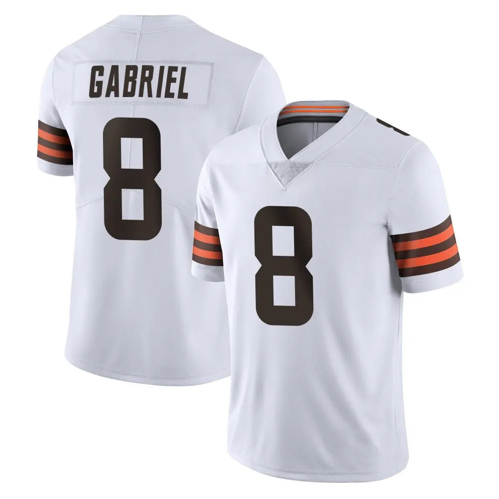 Odoa C.Browns #8 Dillon Gabriel Player White Vapor Untouchable Limited Home Game Stitched Jerseys