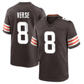 Odoa C.Browns #8 Jared Verse Player Brown Home Game Stitched Jerseys