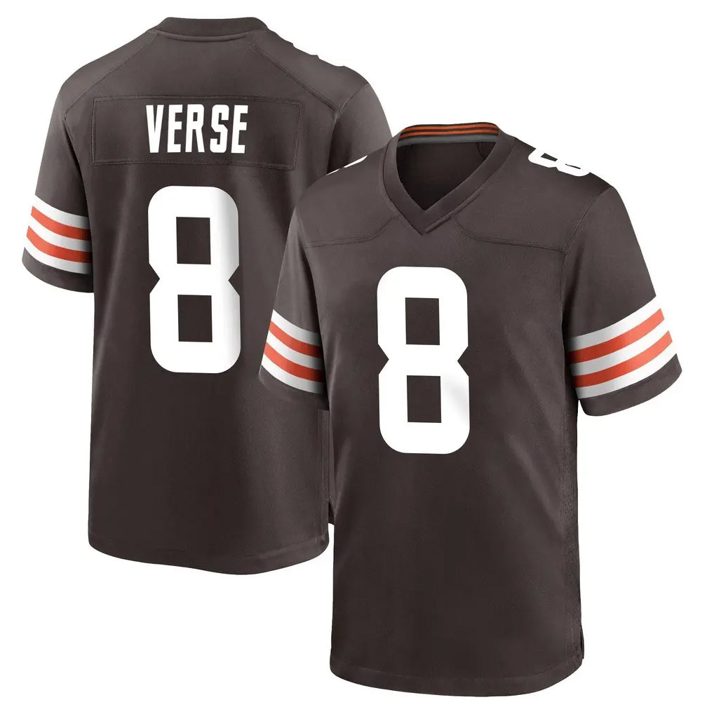 Odoa C.Browns #8 Jared Verse Player Brown Home Game Stitched Jerseys