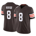 Odoa C.Browns #8 Jared Verse Player Brown Vapor F.U.S.E. Limited Home Game Stitched Jerseys