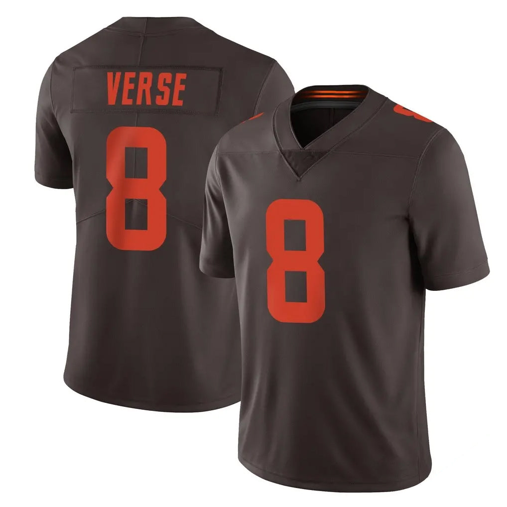 Odoa C.Browns #8 Jared Verse Player Browns Color Rush Limited Home Game Stitched Jerseys
