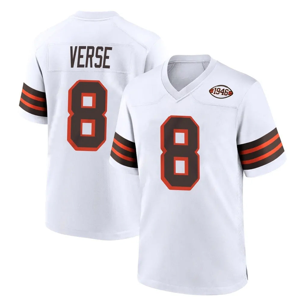 Odoa C.Browns #8 Jared Verse Player White Alternate Home Game Stitched Jerseys