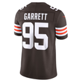 Odoa C.Browns #95 Myles Garrett Brown Team Vapor F.U.S.E. Stitched Limited Jerseys
