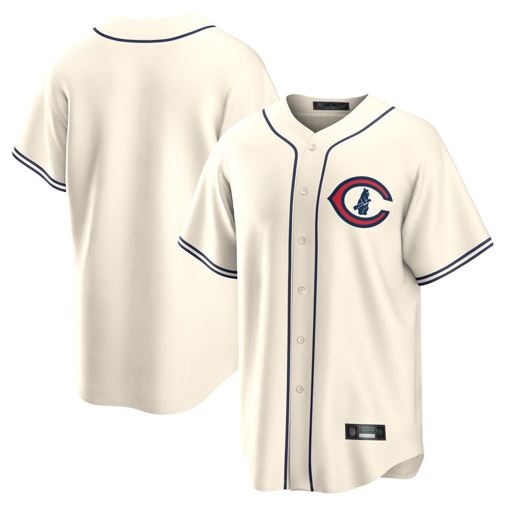 Odoa C.Cubs Cream Field of Dreams Home Game Blank Player Stitched Jerseys
