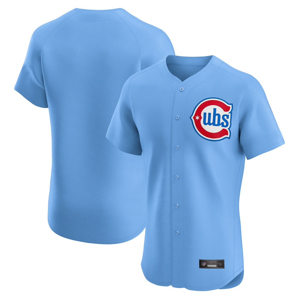 Odoa C.Cubs Light Blue Limited Elite Home Game Blank Player Stitched Jerseys