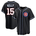 Odoa C.Cubs #15 Carson Kelly Player Black Fashion Out Game Stitched Jerseys