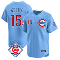 Odoa C.Cubs #15 Carson Kelly Player Light Blue 150th Anniversary Limited Home Stitched Jerseys