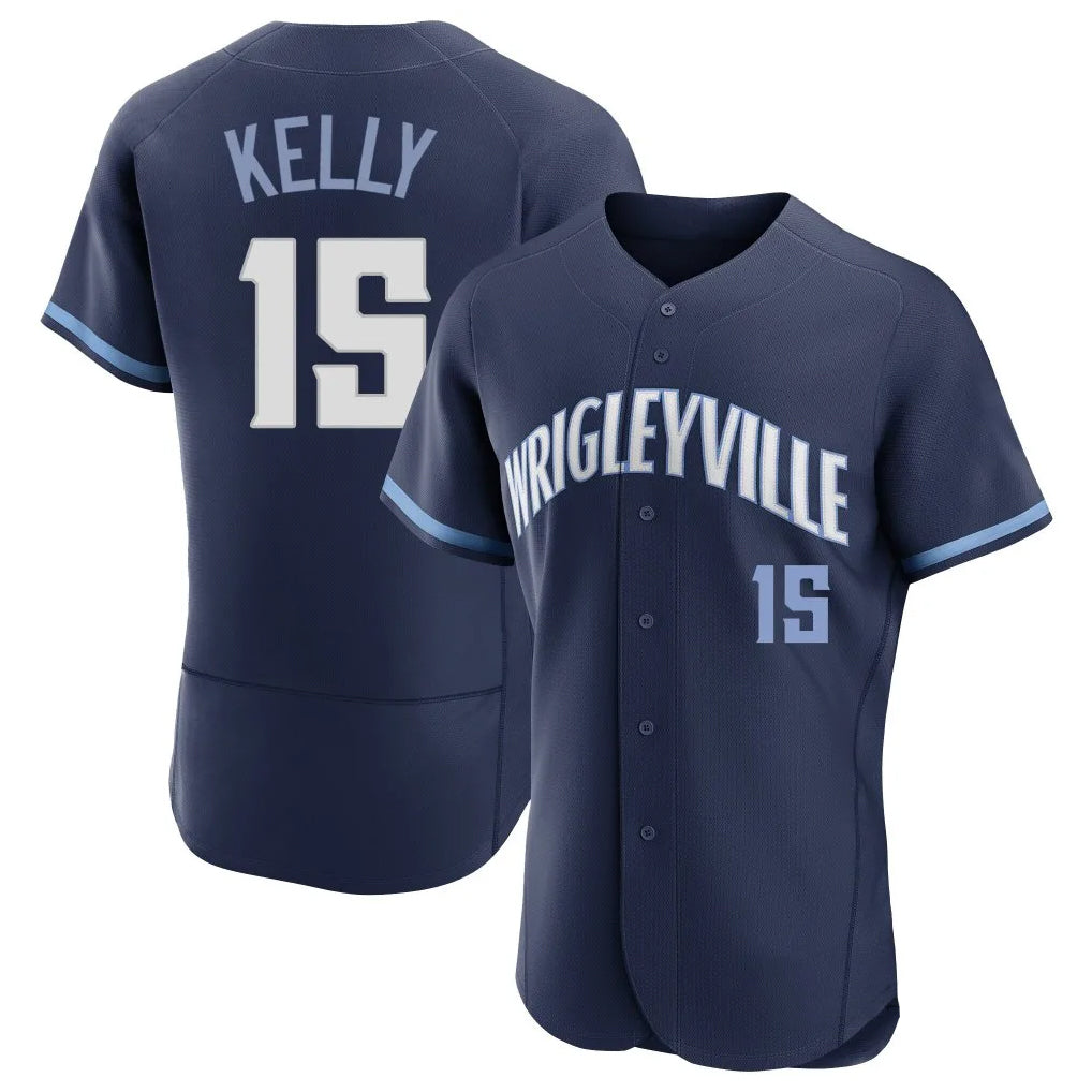 Odoa C.Cubs #15 Carson Kelly Player Navy City Connect Limited Elite Home Stitched Jerseys