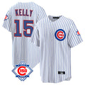 Odoa C.Cubs #15 Carson Kelly Player White 150th Anniversary Home Game Stitched Jerseys