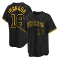 Odoa C.Cubs #18 Shota Imanaga Player Black Snake Skin City Game Stitched Jerseys