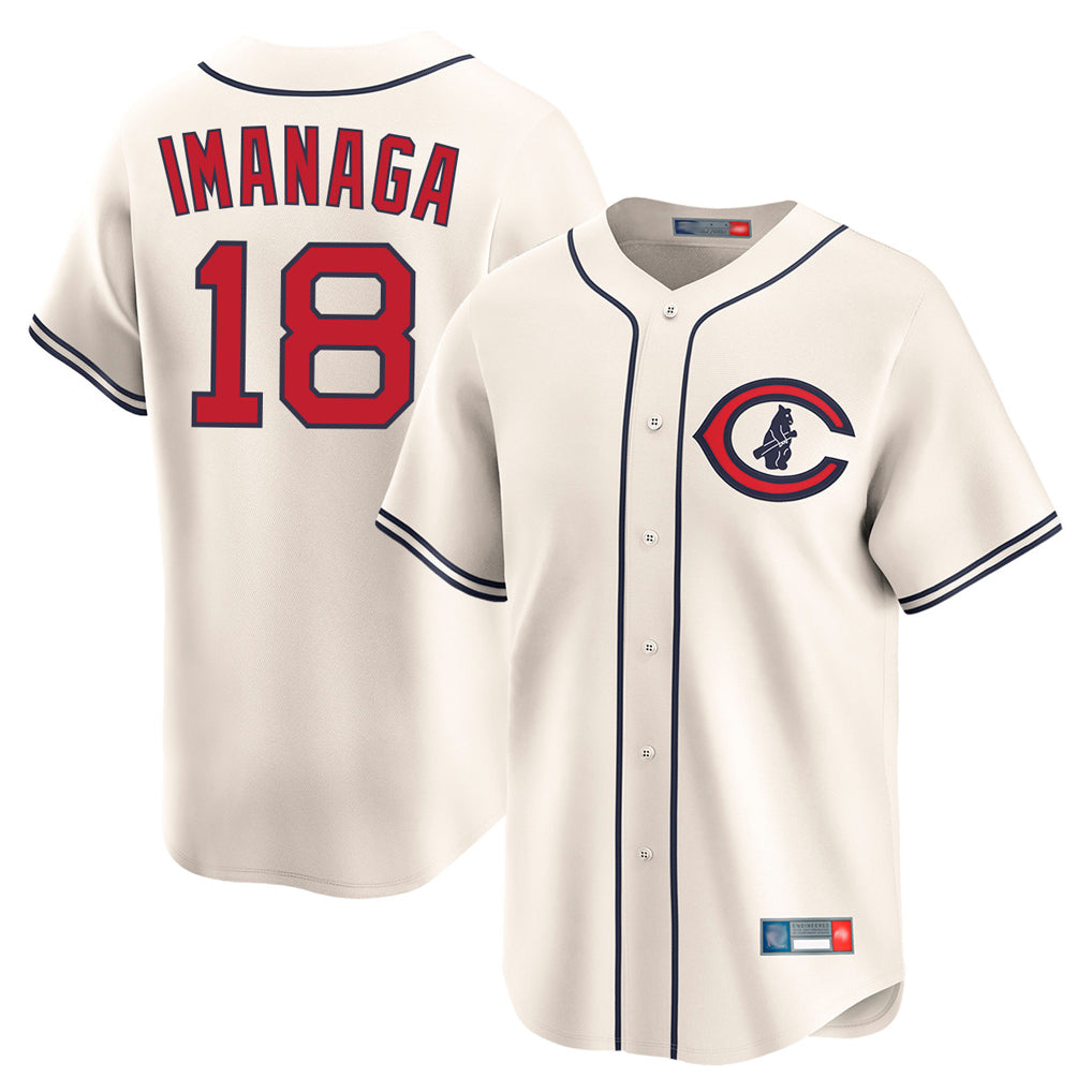 Odoa C.Cubs #18 Shota Imanaga Player Cream Field of Dreams Limited Home Game Stitched Jerseys