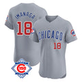 Odoa C.Cubs #18 Shota Imanaga Player Gray Road 150th Anniversary Limited Elite Home Stitched Jerseys