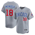 Odoa C.Cubs #18 Shota Imanaga Player Gray Road Limited Home Stitched Jerseys