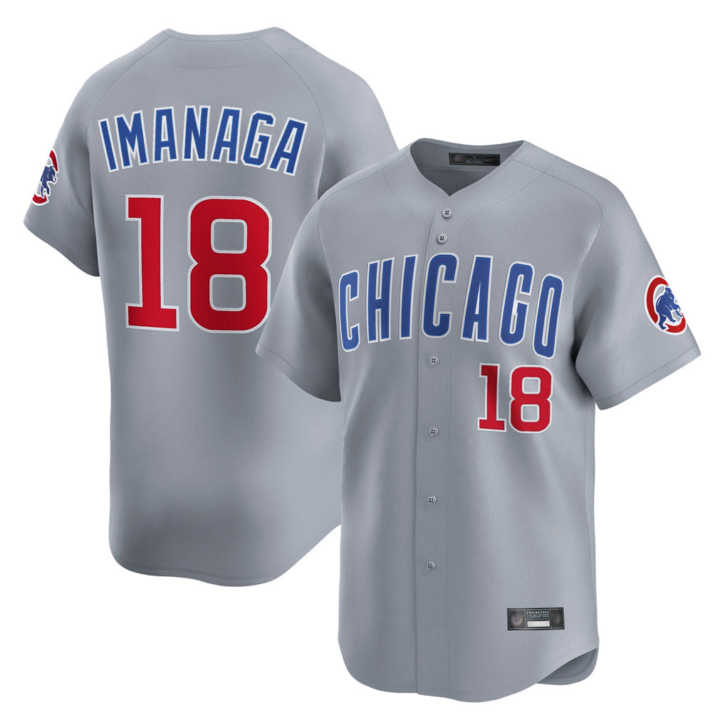 Odoa C.Cubs #18 Shota Imanaga Player Gray Road Limited Home Stitched Jerseys