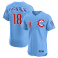 Odoa C.Cubs #18 Shota Imanaga Player Light Blue Limited Elite Home Stitched Jerseys