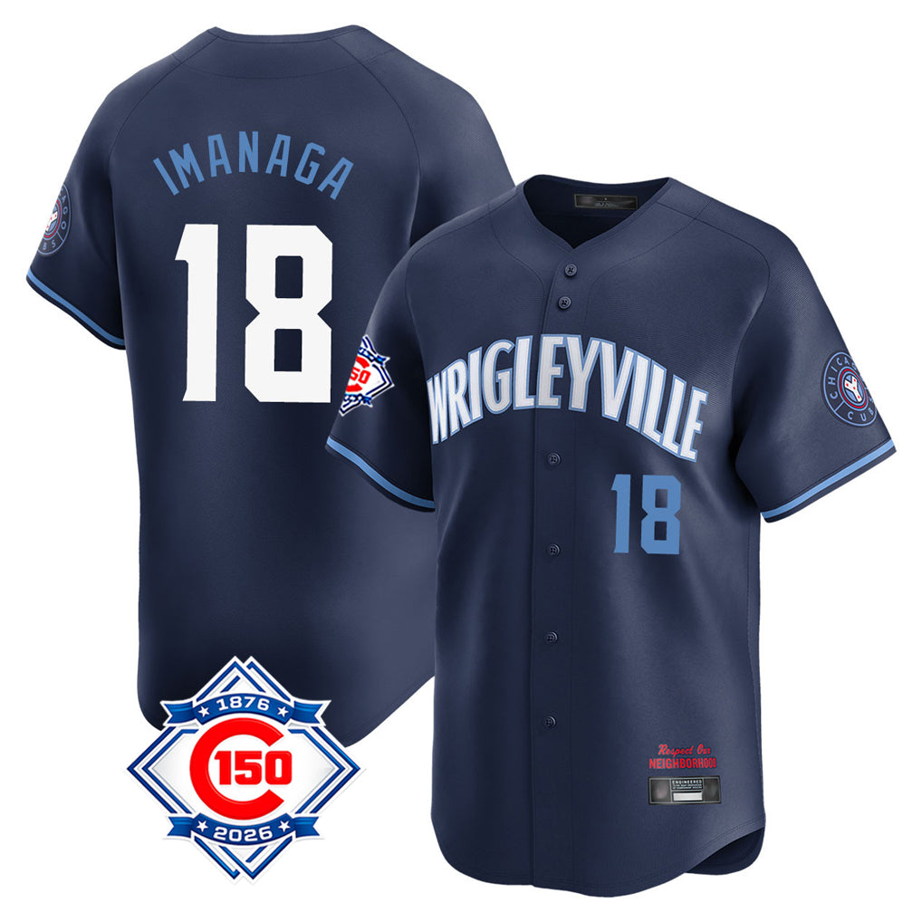 Odoa C.Cubs #18 Shota Imanaga Player Navy City Connect Home Game Stitched Jerseys