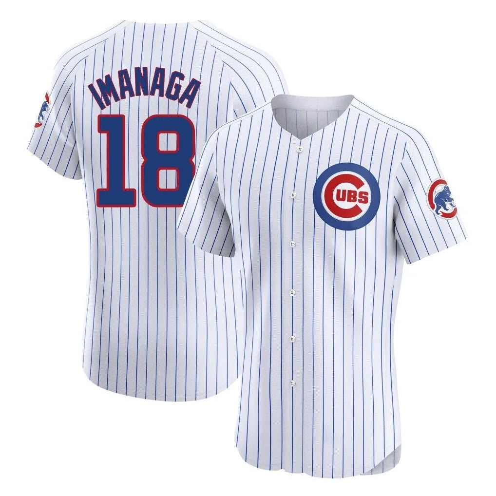 Odoa C.Cubs #18 Shota Imanaga Player White Limited Elite Home Game Stitched Jerseys