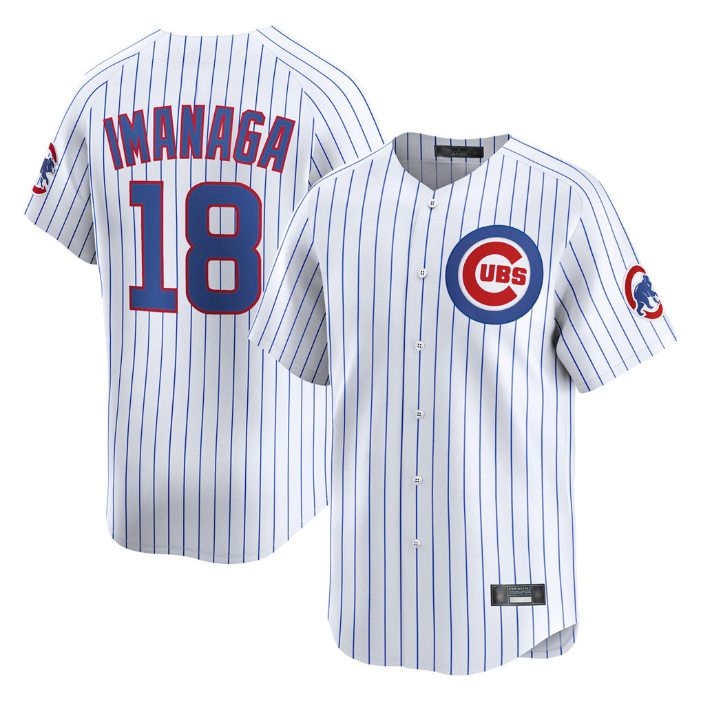 Odoa C.Cubs #18 Shota Imanaga Player White Limited Home Game Stitched Jerseys