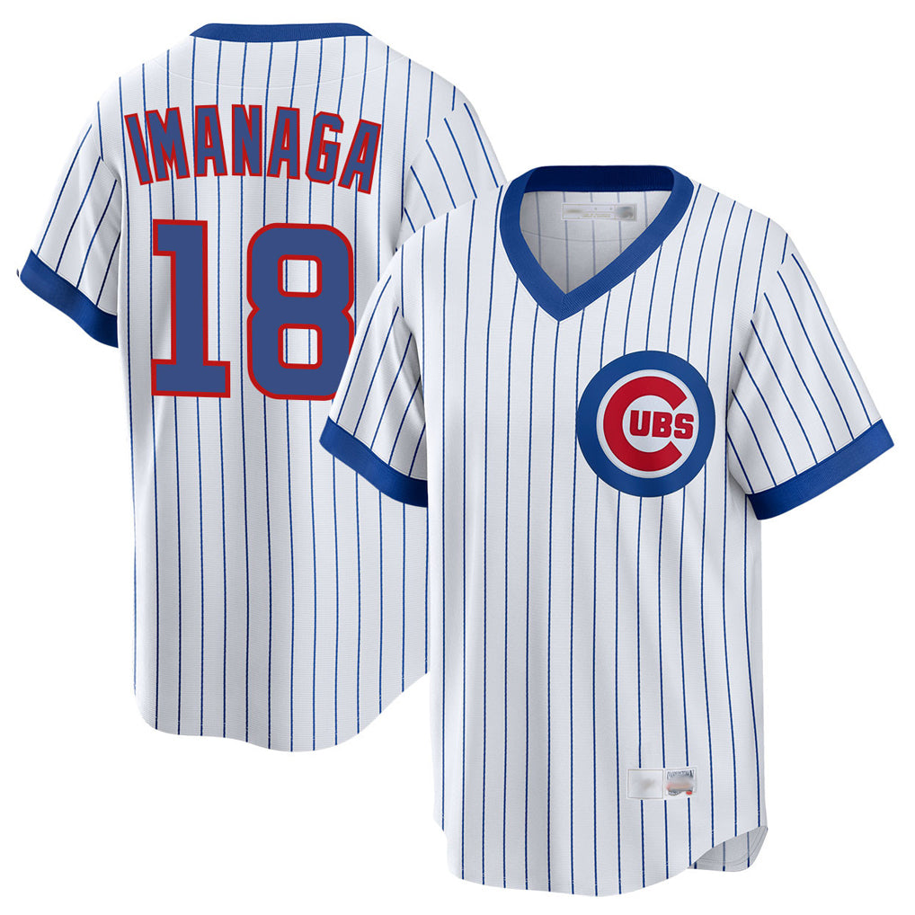Odoa C.Cubs #18 Shota Imanaga Player White T-shirt Cooperstown Collection Limited Stitched Jerseys