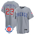 Odoa C.Cubs #23 Ryne Sandberg Player Gray 150th Anniversary Home Game Stitched Jerseys