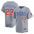 Odoa C.Cubs #23 Ryne Sandberg Player Gray Road Limited Home Stitched Jerseys