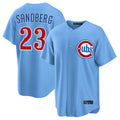 Odoa C.Cubs #23 Ryne Sandberg Player Light Blue Home Game Stitched Jerseys