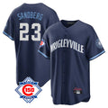 Odoa C.Cubs #23 Ryne Sandberg Player Navy 150th Anniversary City Connect Home Game Stitched Jerseys
