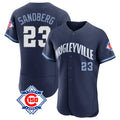 Odoa C.Cubs #23 Ryne Sandberg Player Navy City Connect 150th Anniversary Limited Elite Home Stitched Jerseys