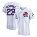 Odoa C.Cubs #23 Ryne Sandberg Player White Limited Elite Home Game Stitched Jerseys