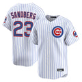 Odoa C.Cubs #23 Ryne Sandberg Player White Limited Home Game Stitched Jerseys