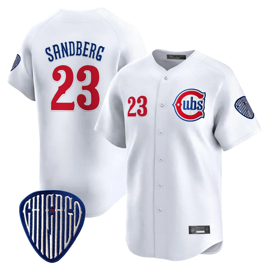 Odoa C.Cubs #23 Ryne Sandberg Player White Vapor Premier Limited Home Stitched Jerseys