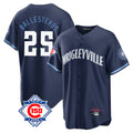Odoa C.Cubs #25 Mois¡§|s Ballesteros Player Navy 150th Anniversary City Connect Home Game Stitched Jerseys