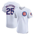 Odoa C.Cubs #25 Mois¡§|s Ballesteros Player White Limited Elite Home Game Stitched Jerseys