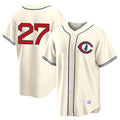 Odoa C.Cubs #27 Seiya Suzuki Player Cream Field of Dreams Home Game Stitched Jerseys