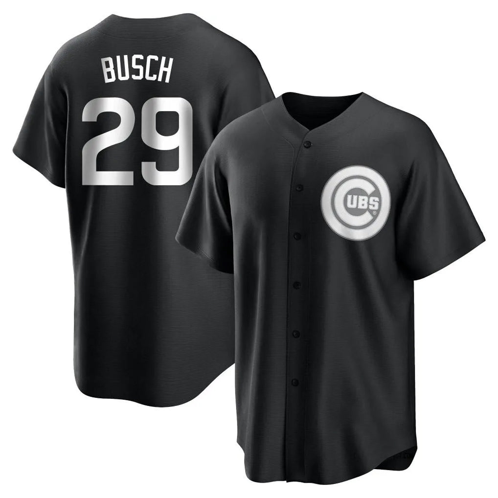Odoa C.Cubs #29 Michael Busch Player Black Game Stitched Jerseys