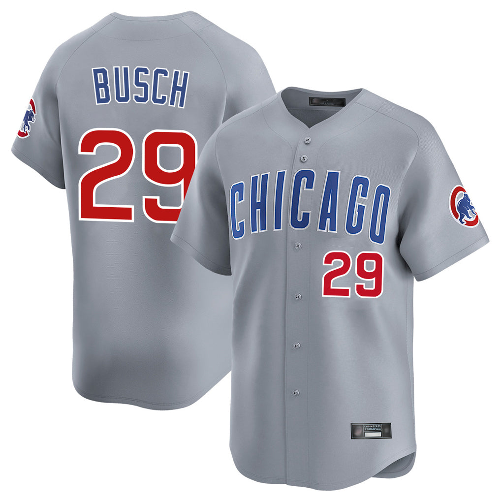 Odoa C.Cubs #29 Michael Busch Player Gray Road Limited Home Stitched Jerseys