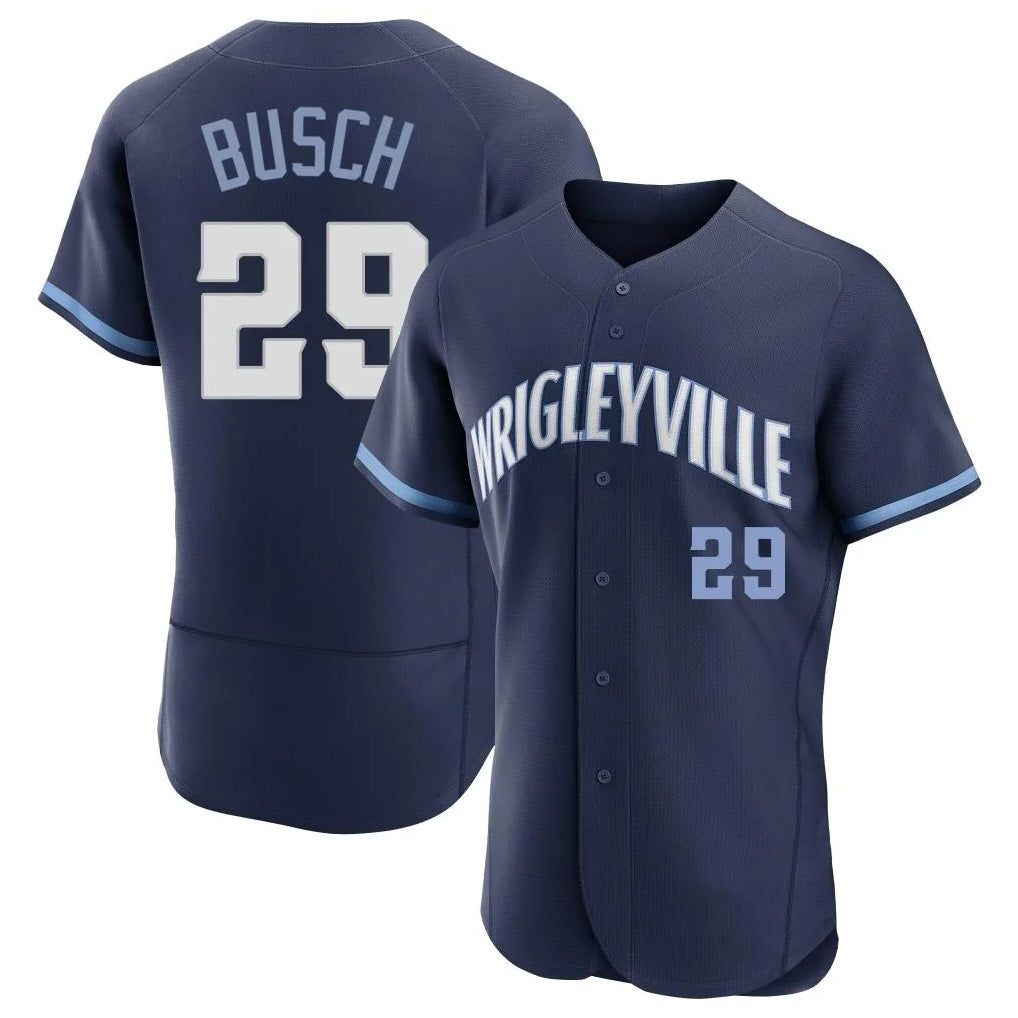 Odoa C.Cubs #29 Michael Busch Player Navy City Connect Limited Elite Home Stitched Jerseys