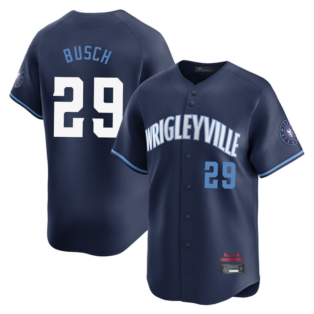 Odoa C.Cubs #29 Michael Busch Player Navy City Connect Limited Home Stitched Jerseys