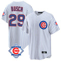 Odoa C.Cubs #29 Michael Busch Player White 150th Anniversary Home Game Stitched Jerseys