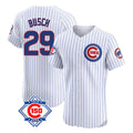 Odoa C.Cubs #29 Michael Busch Player White 150th Anniversary Limited Elite Home Game Stitched Jerseys
