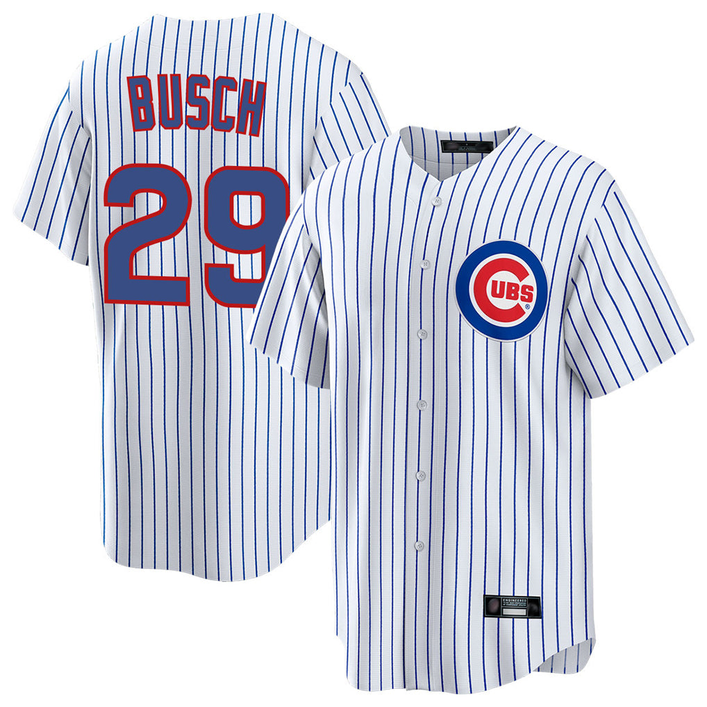 Odoa C.Cubs #29 Michael Busch Player White Game Home Stitched Jerseys